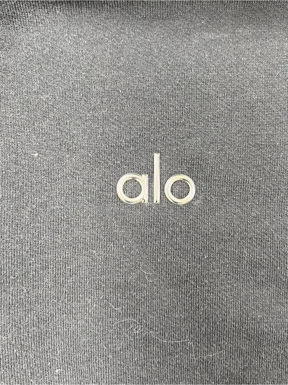 ALO YOGA Accolade 1/4 Zip Pullover Sweater Sweatshirt Black Womens Small